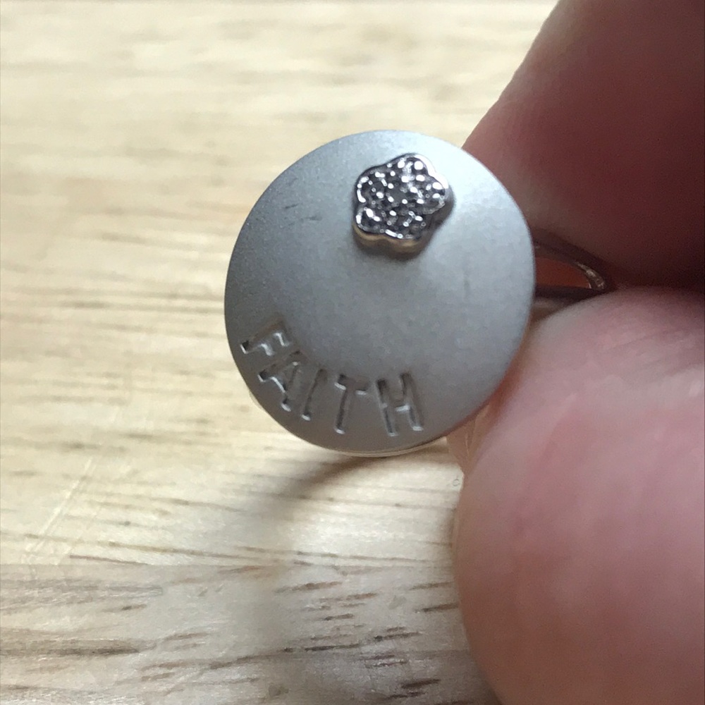 Sterling silver faith ring